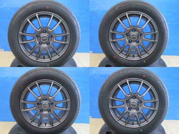 中古アルミ 16インチ 6.5J +38 5H114.3 新品夏タイヤ ダンロップ 205/60R16 RV505 4本セット価格 マツダ3 ノア ステップワゴン プリウスα|タイヤショップトレッド
