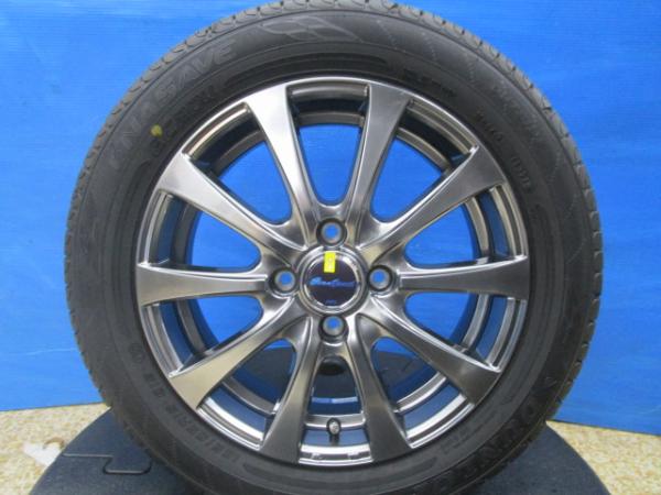 新品アルミ ユーロスピードG10 15インチ 4.5J +45 4H100 新品夏タイヤ 165/65R15 ダンロップ EC204 4本セット価格 国産タイヤ デリカD2