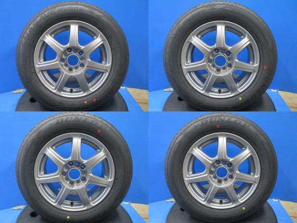 中古アルミ マルチホイール 15インチ 6J 5H100 5H114.3 新品夏タイヤ ダンロップ エナセーブ 195/65R15 4本セット価格 境 セレナ プリウス|タイヤショップトレッド