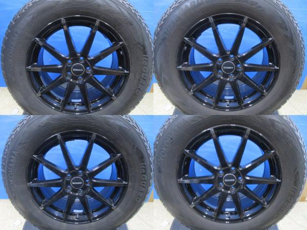 【レンジローバー専用】深溝 YOKOHAMA ICEGUARD G075【255/60R18 112Q】BIASSO BI-01【18インチ 7.5J +45】PCD108/5H ヴェラール 境