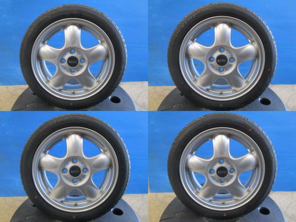 【軽カー流用】2024年製新品 DUNLOP ENASAVE【165/55R15 75V】MINI R56純正【15インチ 5.5J+45】N-ONE ムーヴ ワゴンR N-BOX タント境