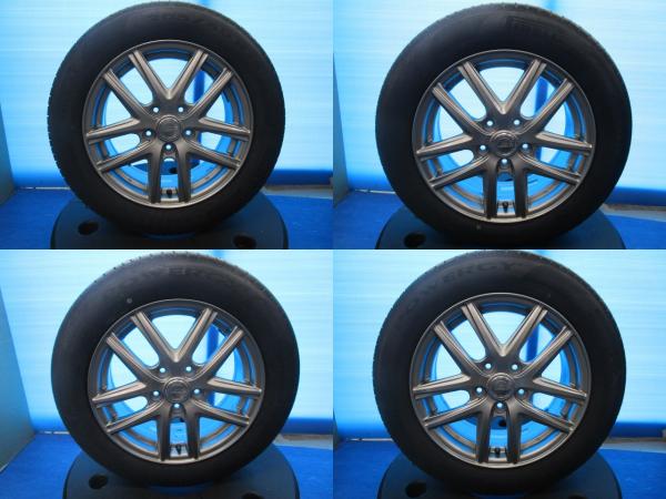 【新品】PIRELLI POWERGY【205/60R16 92V】共豊 CR CRICKET【16インチ 6.5J +53】ノア ステップワゴン アクセラ ビアンテ ジェイド 境