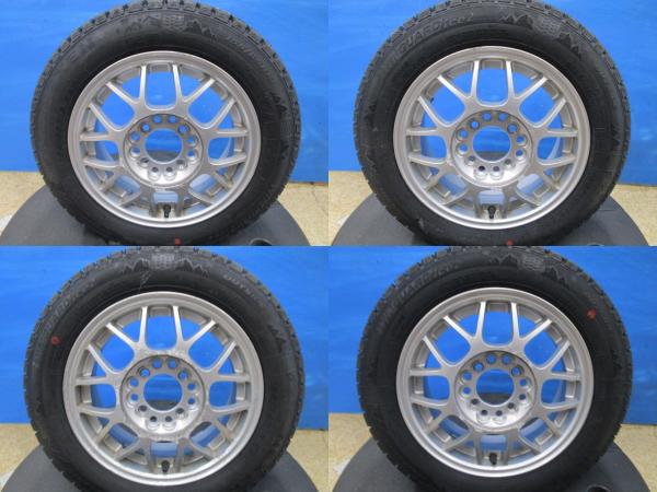 中古アルミ 13インチ 5J +40 4H100 新品冬タイヤ 155/65R13 2025年製 ネクセン 4本セット価格 軽自動車 ゼスト ワゴンR フレアワゴン