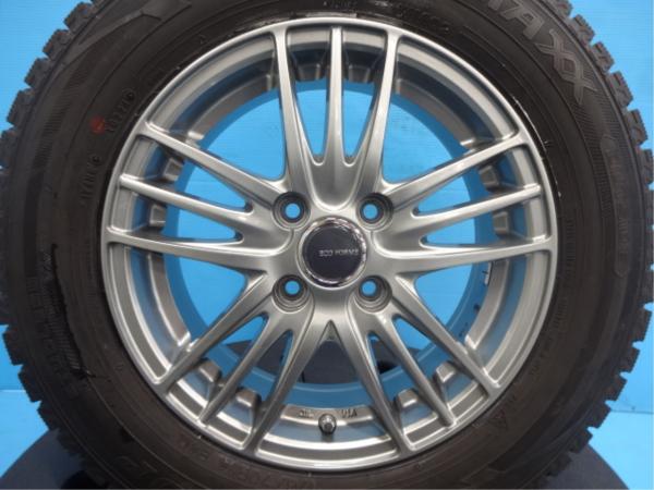 フィット ヴィッツ 中古4本セット ダンロップ ウインターマックス WM02 175/70R14 エコフォルム 14インチ 5.5J +45 4H 100 久喜 GK3 GK4 GK5 GK6 GP5 GP6 185/60R15 Z11 KSP130 NSP130