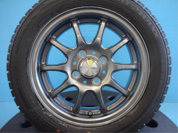 キャンバス ダンロップ WM02 155/65R14 新品 社外ホイール 14インチ 4.5J +45 4H100 4本 セット 久喜 155/65-14 タント ウェイク ムーヴ ダイハツ