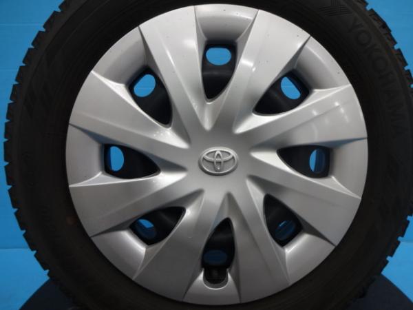 送料無料 中古ホイール＆中古冬タイヤ4本セット トヨタ純正スチールホイール15-5.0+40 4H100＆ヨコハマ　IG60 175/65R15(2020年製) 久喜