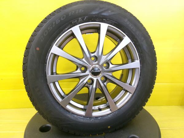 スタッドレス 205/60R16 ノア ヴォクシー アコード ステップワゴン アクセラ アテンザ ビアンテ 中古 ホットスタッフ エクシーダ 16インチ 6.5J +53 5H114.3 新品 ピレリ アイスゼロアシンメトリコ 個人宅OK AZR65 ZRR70 ZRR75 ZRR80 ZRR85 ZWR80 RG RK RP スノー 冬 雪