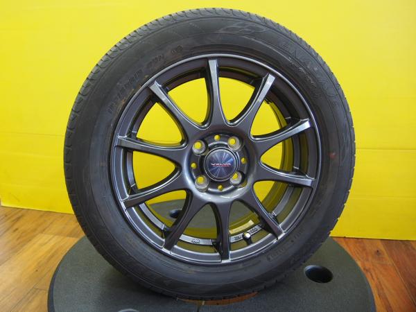 185/60R15 ダンロップ エナセーブ EC204 新品2本 中古2本 中古 VELVA CHARGE 15インチ 5.5J ET42 4H100 アクア カローラ シエンタ ヴィッツ インサイト グレイス シャトル FIT スイフト｜タイヤショップトレッド