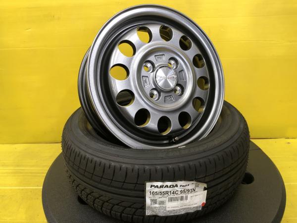 楽天市場】165/55R14 軽トラ 軽バン インチアップ ハイゼット キャリイ エブリイ N-VAN クリッパー サンバー ミニキャブ 新品  トレッド VENES SUV 14インチ 4.5J +45 4H100 新品 ヨコハマ パラダ PA03 個人宅OK S200C S200P  S201P S210C S210P S211P S500P S510P