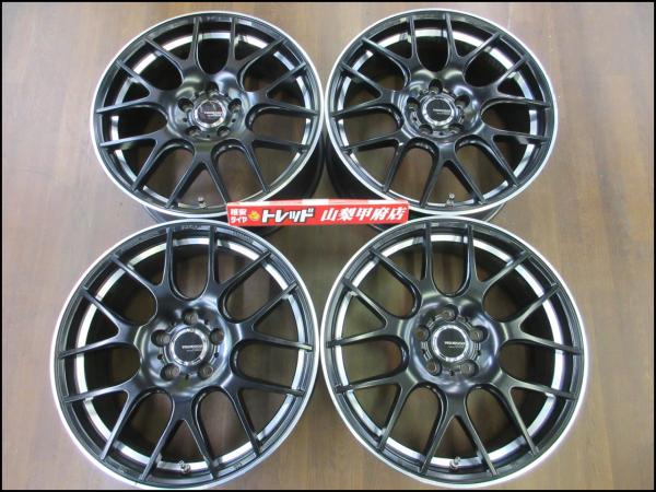 1点限り!! 送料無料 ゴルフ ビートル等に 18インチ 中古ホイール 4本セット Advanti RACING アドヴァンティレーシング VIGOROSO N765 ヴァリアント ジェッタ トゥーラン A3 A4 S3 甲府 別途タイヤ組み込み OK!!｜タイヤショップトレッド