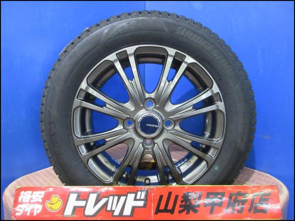 155/65R14 軽自動車 お買い得 スタッドレスセット 新品 25年製 ブリヂストン ブリザック VRX3 国産 中古 YFC ABATIS EW タント ムーヴ ウェイク ミラ ピクシス 165/55R15 155/65/14|タイヤショップトレッド