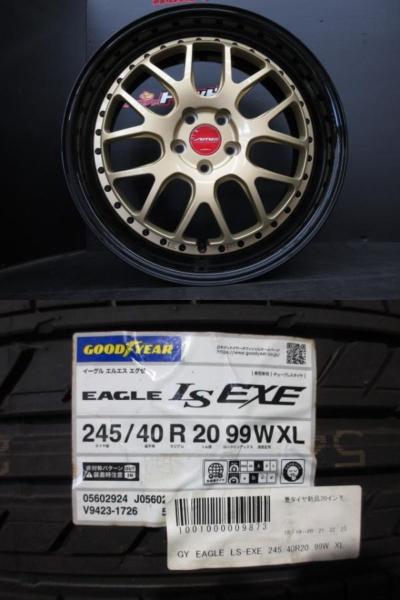 未使用 KYOHO 共豊 SHALLEN シャレン VMX 8.5J-20 +38 114.3 5H GBR グッドイヤー EAGLE イーグル LS EXE エグゼ 245/40R20 99W ハリアー (ACU30W, ACU35W, ASU60W, ASU65W, AVU65W, GSU30W, GSU31W, GSU35W, GSU36W, MCU30W, MCU31W, MCU35W, MCU36W, MHU38W, ZSU60W)|タイヤショップトレッド
