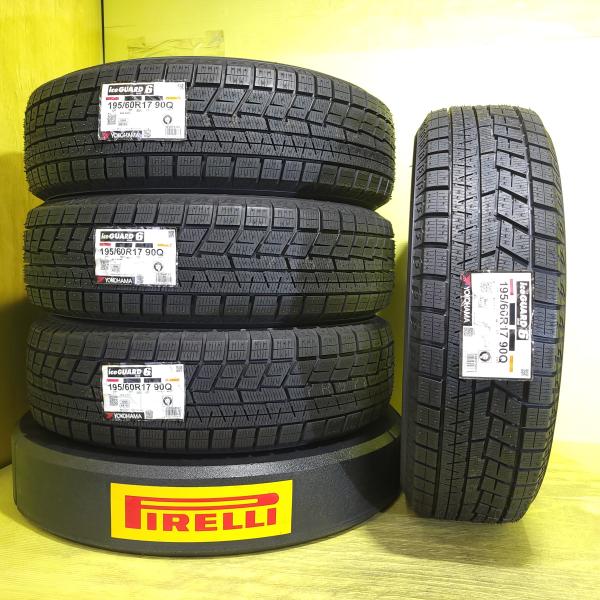 60系 プリウス ライズ ロッキー 195/60R17 ヨコハマ アイスガード6 IG60 2023年製 新品 スタッドレスタイヤ ４本セット 送料無料 冬タイヤ レックス 195/60-17 195/60/17 195-60-17 棚｜タイヤショップトレッド