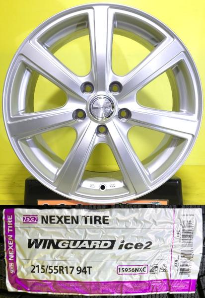 ヤリスクロス オデッセイ ヴェゼル 中古 アルミホイール 17インチ PRD 新品 冬タイヤ ネクセン ウィンガード ice2 215/55R17 4本セット 棚 215/55-17 215-55-17 215/55/17 MXPB10 MXPB15 MXPJ10 MXPJ15 RU1 RU2 RU3 42,120円
