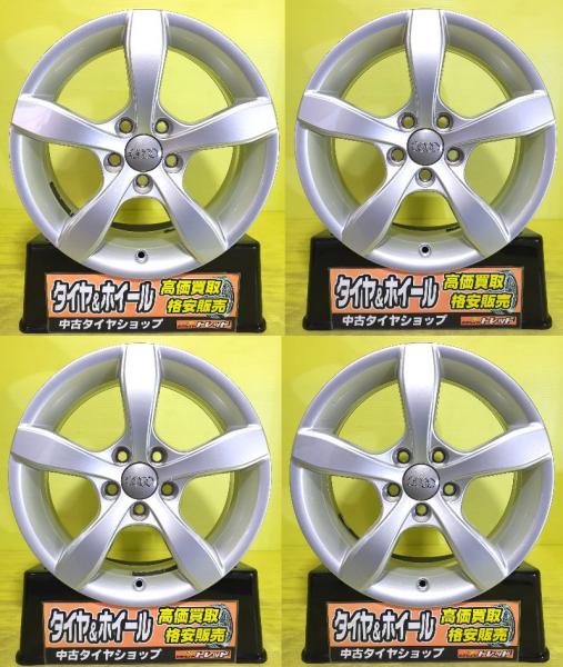 中古アルミホイール アウディ A1 純正 15インチ 6J +29 5H PCD100 シルバー 4本セット 車検用 補修用 スタッドレス用 等に 棚｜タイヤショップトレッド