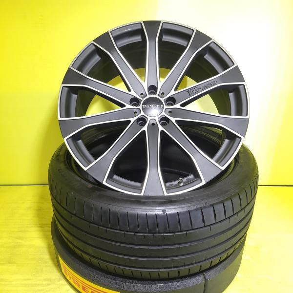 アルファード 展示品 20インチホイール コスミック ヴェネルディ Verezzo 中古 夏タイヤ ファルケン AZENIS FK520 245/40R20 4本セット 棚 245/40-20 245-40-20 245/40/20 ヴェルファイア