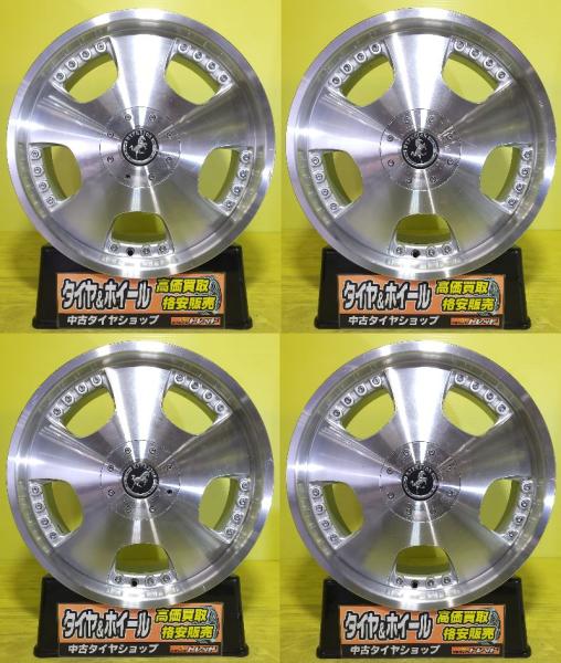 中古 アルミホイール ハイペリオン HYPERION 18インチ 8J +35 4/5H PCD114.3 ポリッシュ 4本セット ドレスアップ用 補修用 等に 棚｜タイヤショップトレッド 29,770円