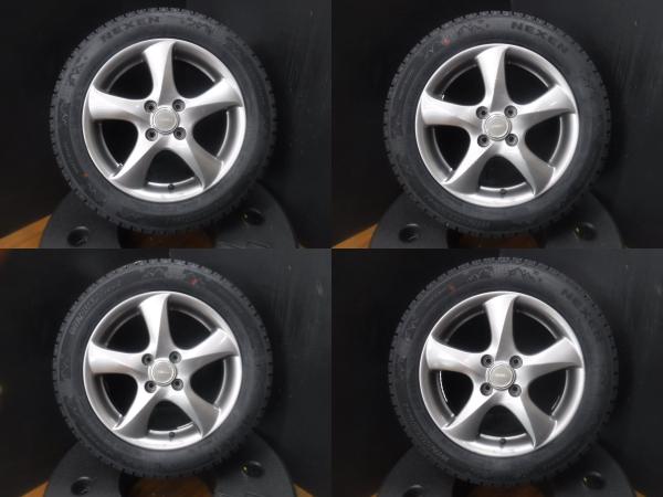 アクア ヤリス スイフト 4本セット 送料無料 新品 スタッドレス ネクセン WINGUARD ice2 185/60R15 2025年製 中古 15インチ アルミホイール|タイヤショップトレッド