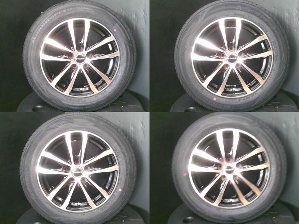 10系 シエンタ アリオン プレミオ 4本セット 送料無料 新品 サマータイヤ 185/65R15 2026年製 中古 15インチ ブラックポリッシュ アルミホイール|タイヤショップトレッド
