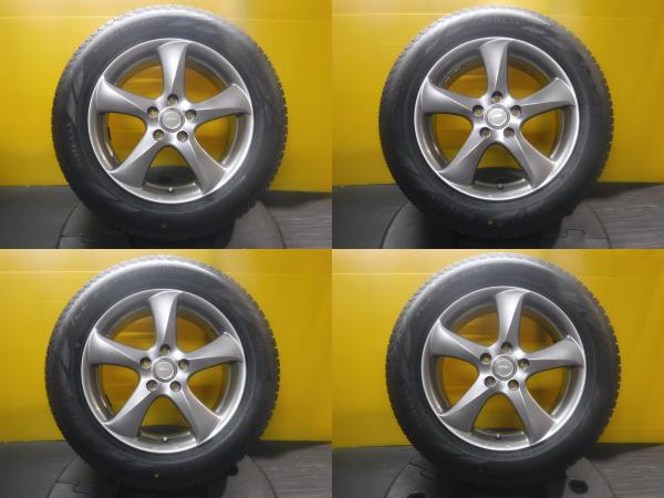 クロストレック RAV4 フォレスター 4本セット 送料無料 新品 スタッドレス ピレリ ICEZERO ASINMMETRICO 225/60R17 中古 17インチ ガンメタ アルミホイール|タイヤショップトレッド