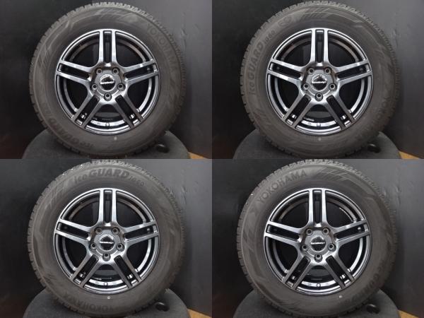 アウディ A3 4本セット 送料無料 中古 国産 スタッドレス ヨコハマ アイスガード IG60 195/65R15 2023年製 中古 EURO DESIGN ユーロデザイン 15インチ アルミホイール|タイヤショップトレッド