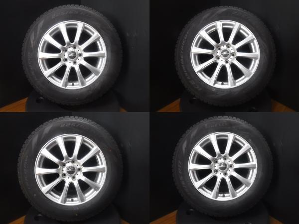 ハリアー RAV4 CX-5 4本セット 送料無料 中古 スタッドレス ピレリ アイスアシンメトリコプラス 225/65R17 2021年製 17インチ アルミホイール｜タイヤショップトレッド