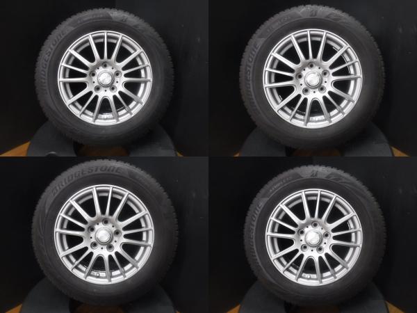 ノア ヴォクシー 70系 80系 4本セット 送料無料 中古 国産 スタッドレス ブリヂストン BLIZZAK VRX2 195/65R15 2023年製 15インチ アルミホイール｜タイヤショップトレッド