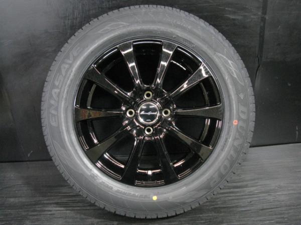 限定1台 新品 ホイールセット 185/65R15 24年製 ダンロップ ENASAVE EC204 G10 5.5J-15 4H 100 +43 低燃費 夏タイヤ アクア ノート MAZDA2 白河