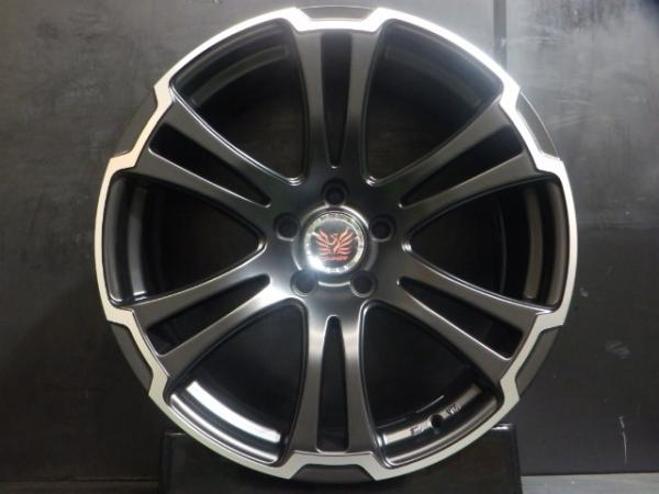 限定価格 処分 4本セット 19インチ アルジェノン フェニーチェ TW1 9J 5H 114.3 +35 マットブラック/ポリッシュ アルファード ヴェルファイア 白河