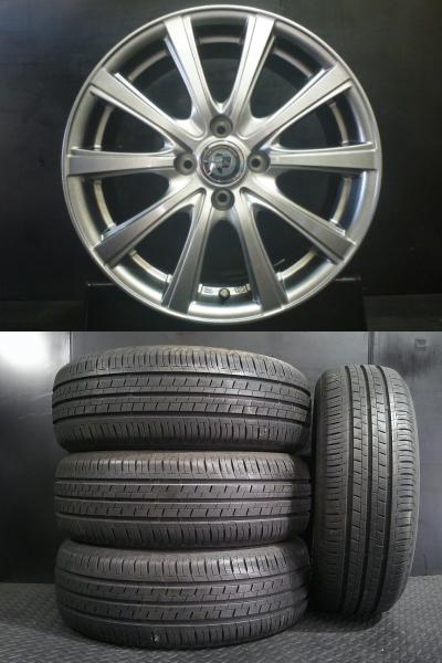 中古 185/55R16 ブリヂストン ECOPIA EP150 23年製 & 新品 DG10 6J-16 4H100 +43 iQ ヤリス シャトル フィット 等に 格安 夏組 白河|タイヤショップトレッド