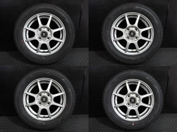 【軽13 中古セット】155/65R13 ヨコハマ iceGUARD IG60 23年製 ＆ VLF 4J-13 4/100 +42 冬組 4本セット ゼスト アルト ワゴンR 等に 白河｜タイヤショップトレッド