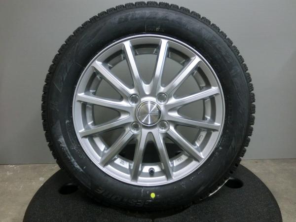 中古スタッドレス155/65Ｒ14ブリヂストン　Ｎワゴン、ＮＢＯＸ　純正アルミ付 BRIDGESTONE N-BOX 155/65R14 新品 スタッドレス 中古 ホイール