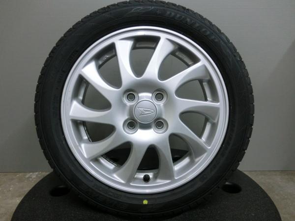 ミラ ムーヴ タント 165/55R15 新品 夏 タイヤ 中古 ホイール 4本セット ダンロップ EC204 ダイハツ 純正 15インチ 4.5J +45 PCD100 4穴 4-100 軽自動車 165/55/15 ウェイク キャスト 岡崎