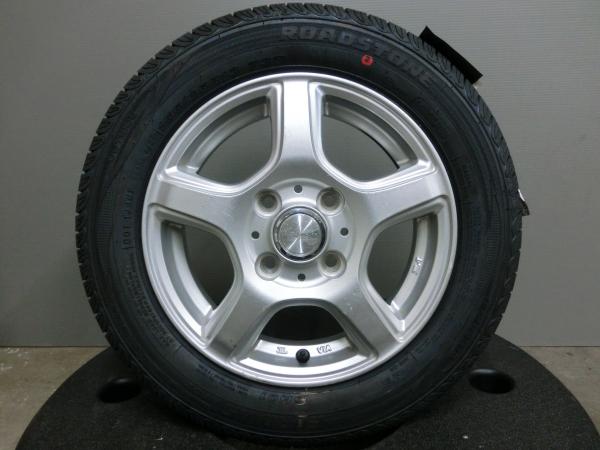 パレット ゼスト 155/65R13 新品 海外製 夏 タイヤ 中古 ホイール 4本セット 社外 GRASS 13インチ 4/100 4穴 4-100 軽 ライフ ワゴンR 155/65/13 ROADSTONE 岡崎