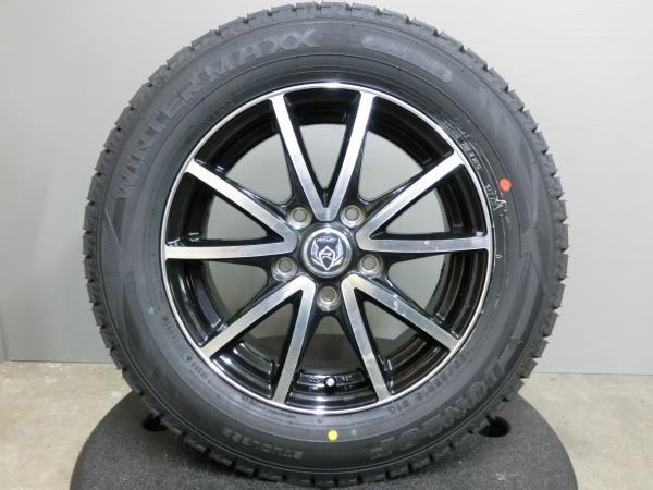エスクァイア ヴォクシー 195/65R15 新品 スタッドレス ダンロップ ウィンターマックス02 中古 ホイール 4本セット ライツレー 15インチ 114.3-5H 冬 タイヤ ノア ステップワゴン 岡崎