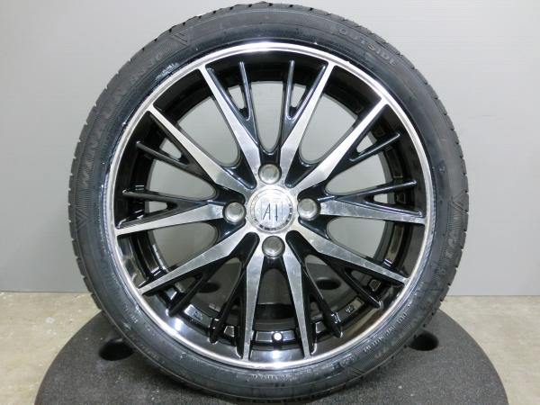 165/50R16 WINRUN 新品 タイヤ 中古 ホイール 4本セット 軽カー インチアップ アネーロコラソン 16×5J +45 100/4H 16インチ N-BOX タント ムーヴ ミラ ワゴンR 165/50/16 4-100 岡崎