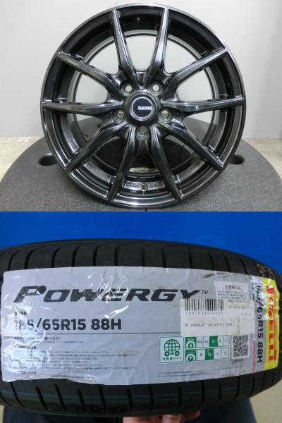 10系 シエンタ 新品 夏 タイヤ 中古 ホイール 4本セット ピレリ POWERGY 185/65R15 社外 15インチ G-SPEED 100/5H 5-100 サマー プレミオ 185/65/15 岡崎｜タイヤショップトレッド