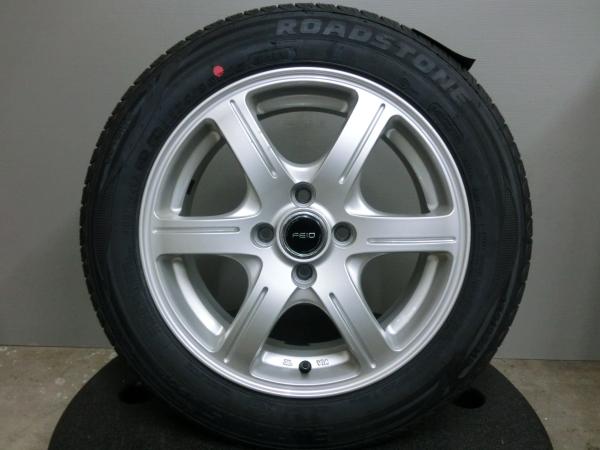 アクア ポルテ 175/65R15 ロードストーン 新品 夏 タイヤ 中古 ホイール 4本セット FEID 15インチ 4/100 コンパクト フィット 175/65/15 4-100 格安 岡崎｜タイヤショップトレッド