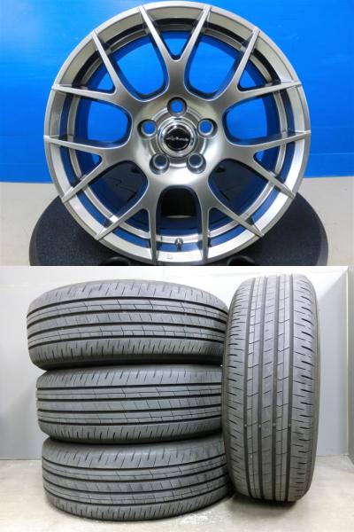 40 アルファード 中古 夏 タイヤ 225/60R18 トーヨー PROXES COMFORT 新品 ホイール 4本セット MID Lefinada MOTION3 18インチ 5-120 専用 国産 深溝 225/60/18 岡崎