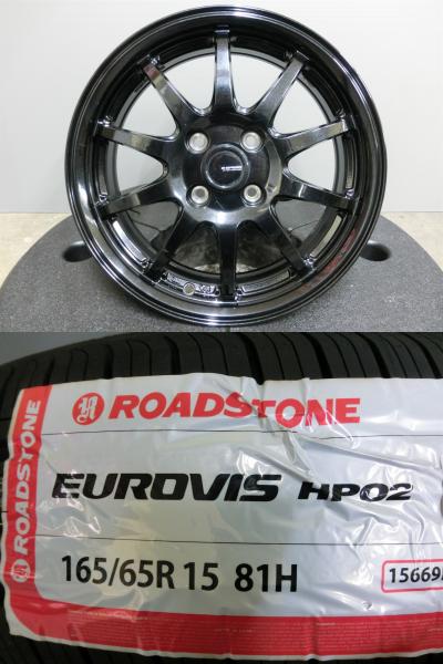 ソリオ デリカD;2 165/65R15 海外製 新品 夏 タイヤ 中古 ホイール 4本セット 社外 G-SPEED 15インチ 4穴 165/65/15 4-100 岡崎