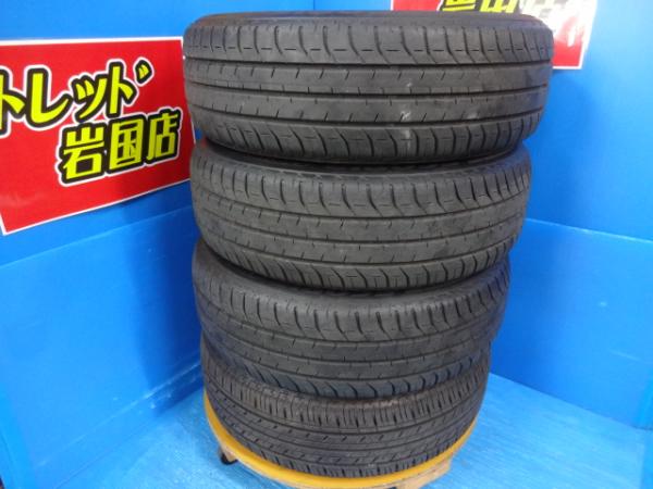 送料無料 中古夏タイヤ 4本 年数不揃い ブリヂストン エコピア EP150 185/60R15 84H 2020/2022年製 アクアシエンタ ヴィッツ ヤリス グレイス フィット シャトル