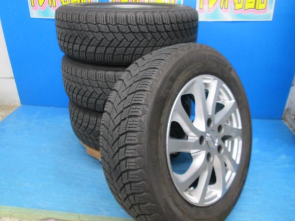 送料無料 中古 スタッドレス ミシュラン X-ICE SNOW 195/65R15 95T ホイール 4本 アイシス セレナ ステップワゴン シビック アクセラ アテンザ クラウンセダン