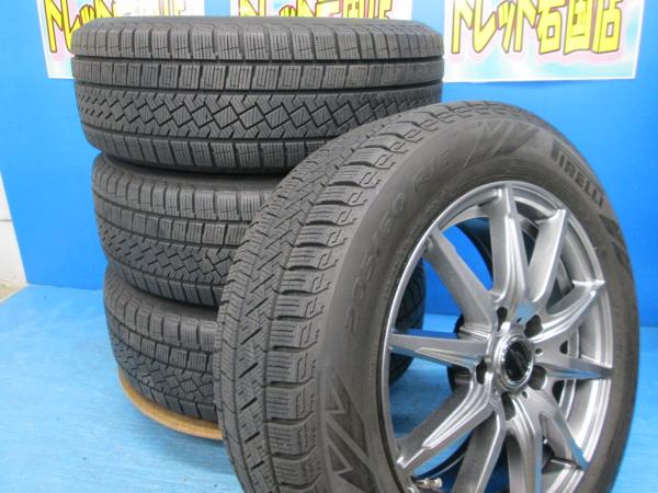 送料無料 中古 スタッドレス ピレリ アイスゼロアシンメトリコ 205/60R16 96H ホイール 4本 ノア ヴォクシー ジューク ステップワゴン アクセラ ビアンテ