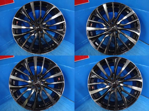 送料無料 中古アルミホイール 4本 ウエッズ LEONIS レオニスVT 19-8.0J IS50 5H PCD114.3 インチアップサイズ オデッセイ ヴェゼル アコード｜タイヤショップトレッド 29,850円