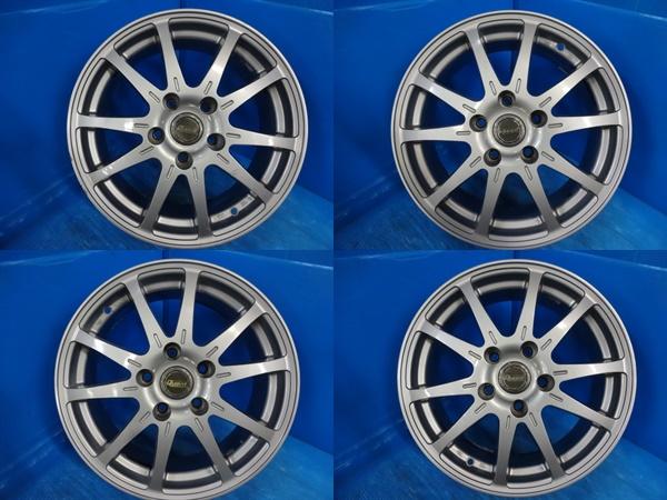 送料無料 中古アルミホイール 4本 Quantクアント 16-6.5J IS47 5H PCD 114.3 スタッドレス用 間に合わせ用 車検用 エスティマ オーリス ギャランフォルティス ｜タイヤショップトレッド