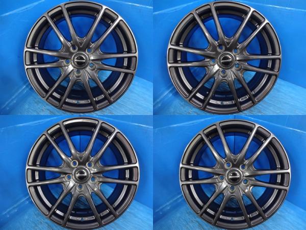 送料無料 中古アルミホイール 4本 WARENヴァーレン 17-7.0J IS53 5H PCD114.3 スタッドレス用 オデッセイ WR-V エスティマ CX-5 ヴェゼル ビアンテ CX-8