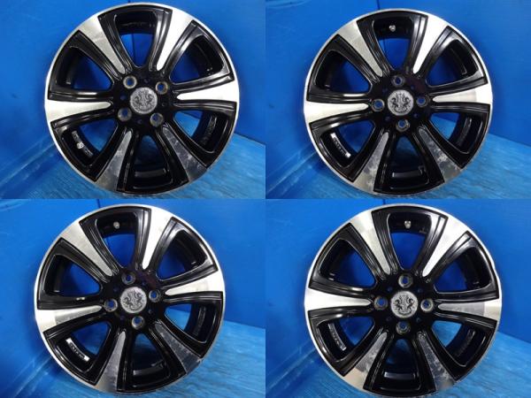 送料無料 中古アルミホイール 4本 共豊 FORTIBLEフォーティブル 601S 15-5.0J IS45 4H PCD100 軽自動車インチアップサイズ N-BOX N-ONE N-WGN ワゴンＲ アルト