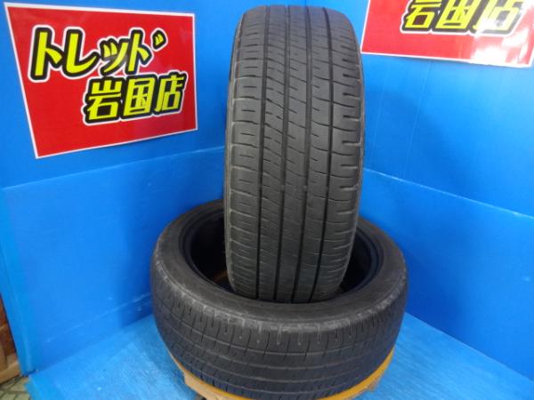 送料無料 中古夏タイヤ 2本 ダンロップ エナセーブ EC204 215/45R17 91W 2023年製 予備用 間に合わせ用 86 BRZ プリウス カローラツーリング