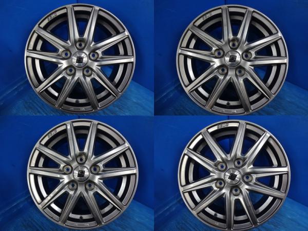 送料無料 中古アルミホイール 4本 共豊 SEIN ザイン 15-60J IS53 5H PCD114.3 スタッドレス用 イメチェン アイシス エスクァイア ノア ヴォクシー プレマシー