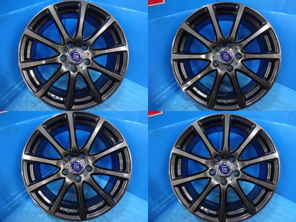 送料無料 中古アルミホイール 4本 TIRADO ETA ティラードイータ 18-7.5J IS48 5H PCD114.3 スタッドレス用 RAV4 アルファード ヴェルファイア ハリアー CX-60|タイヤショップトレッド